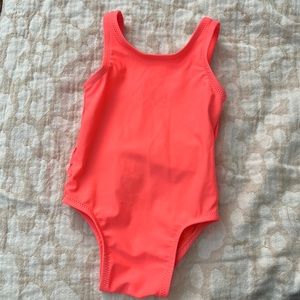 Old navy neon ruffle swim suit
